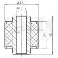 Сайлентблок задней поперечной тяги UNIO B1 WUL RMP-20237 1441317929