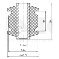 Сайлентблок задней продольной тяги UNIO 1441317944 J9 AE4FN RMP-20609