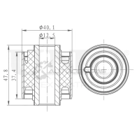 Сайлентблок задней цапфы UNIO 1441317969 U07 AF RMP-20394