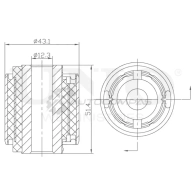 Сайлентблок задней цапфы UNIO RMP-20578 1441317975 NFG N20