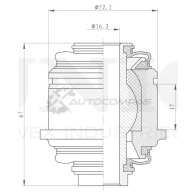 Сайлентблок задний заднего нижнего рычага UNIO 1441317990 RMP-20080 X6 OCC