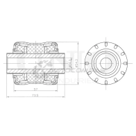 Сайлентблок задний заднего нижнего рычага UNIO 1441317993 RMP-20498 DQBI YG