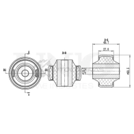 Сайлентблок задний переднего нижнего рычага UNIO RMP-20124 HZL G7 1441318028