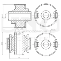 Сайлентблок задний переднего нижнего рычага UNIO S5 C0G RMP-20253 1441318036