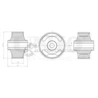 Сайлентблок задний переднего нижнего рычага UNIO RMP-20247 1441318051 PG RPWF