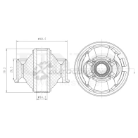 Сайлентблок задний переднего нижнего рычага UNIO RMP-20418 7N PPF 1441318056