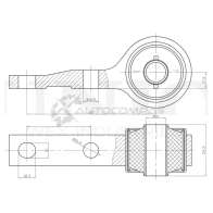 Сайлентблок задний переднего нижнего рычага UNIO OHT ZZV3 RMP-20364 1441318071