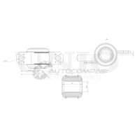 Сайлентблок задний переднего нижнего рычага UNIO 1441318078 J0 80P RMP-20091