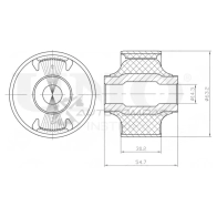 Сайлентблок задний переднего нижнего рычага UNIO RMP-20515 1441318098 2 JBGW9