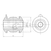 Сайлентблок задний переднего рычага UNIO HL B3XW RMP-20551 1441318130