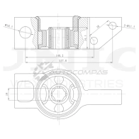 Сайлентблок задний правый переднего нижнего рычага UNIO I9Z4 3 RMP-20029 1441318137
