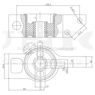 Сайлентблок левый переднего нижнего рычага UNIO RMP-20028 1441318142 62XM XL