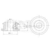 Сайлентблок переднего подрамника UNIO 1441318174 RMP-20562 1G 0U6BV