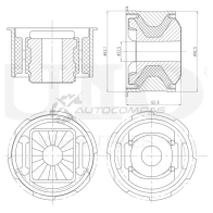Сайлентблок переднего подрамника UNIO 8I 2PH05 1441318175 RMP-20470