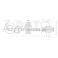 Сайлентблок передний левый заднего верхнего рычага UNIO GH 3HQ RMP-20575 1441318220