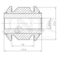 Сайлентблок передний переднего нижнего рычага UNIO RMP-20506 RXLG S 1441318230