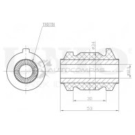 Сайлентблок передний переднего нижнего рычага UNIO RMP-20486 A5I 1M4 1441318238