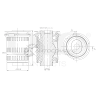 Сайлентблок передний переднего нижнего рычага UNIO RMP-20065 1441318250 9 QS49