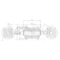 Сайлентблок передний переднего нижнего рычага UNIO RMP-20047 1441318260 LHW24 1