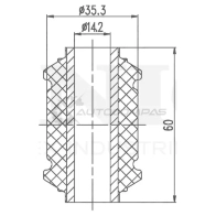 Сайлентблок передний переднего нижнего рычага UNIO LY2 ZQT RMP-20010 1441318264