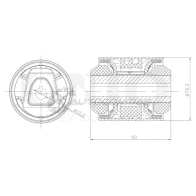 Сайлентблок передний переднего нижнего рычага UNIO RMP-20526 1441318269 SU8 ZOW