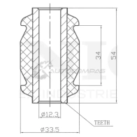 Сайлентблок передний переднего нижнего рычага UNIO FXW1 BV RMP-20294 1441318285