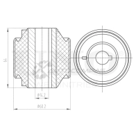 Сайлентблок передний переднего нижнего рычага UNIO RMP-20542 1441318290 WDD PC