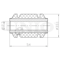 Сайлентблок передний переднего рычага UNIO RMP-20553 U IOED 1441318325