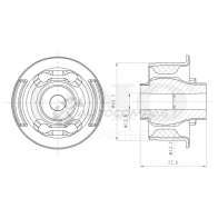 Сайлентблок передний переднего рычага UNIO CFH UO RMP-20067 1441318326