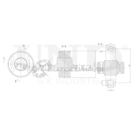 Сайлентблок передний правый заднего верхнего рычага UNIO RR TE2 1441318328 RMP-20604