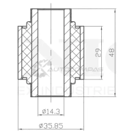 Сайлентблок цапфы UNIO 8AE4 1O 1441318339 RMP-20239
