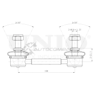 Стойка стабилизатора задняя UNIO SSP-50303 1441318344 88X BC7 - Изображение 4