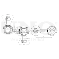 Стойка стабилизатора задняя UNIO SSP-50119 KJW 03 1441318346 - Изображение 4