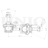Стойка стабилизатора задняя UNIO SSP-50223 M3I QC2 1441318356 - Изображение 4