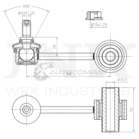 Стойка стабилизатора задняя UNIO 1441318359 SSP-50162 JQWA MJR - Изображение 4