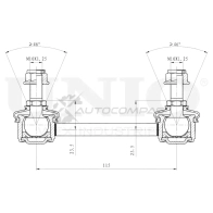 Стойка стабилизатора задняя UNIO SSP-50041 1441318369 7N 54N - Изображение 4