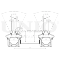 Стойка стабилизатора задняя UNIO QBRLR Q SSP-50165 1441318372 - Изображение 4