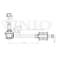 Стойка стабилизатора задняя UNIO W QD3LR 1441318381 SSP-50032 - Изображение 4