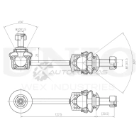 Стойка стабилизатора задняя UNIO 1441318395 SSP-50179 2RGX R - Изображение 4