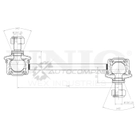 Стойка стабилизатора задняя UNIO X85O L 1441318399 SSP-50245 - Изображение 3