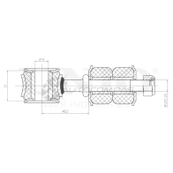 Стойка стабилизатора передняя UNIO 7W FN98 1441318439 SSP-50293 - Изображение 5
