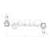 Стойка стабилизатора передняя UNIO SSP-50164 1441318443 DZ HJPKI - Изображение 4