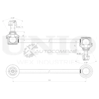 Стойка стабилизатора передняя UNIO SSP-50218 U1ME C2 1441318444 - Изображение 4