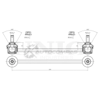 Стойка стабилизатора передняя UNIO K 8XEJ SSP-50188 1441318450 - Изображение 4