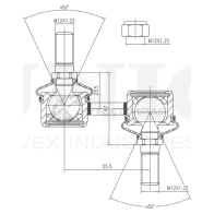 Стойка стабилизатора передняя UNIO SSP-50107 G3 8M7EM 1441318452 - Изображение 4
