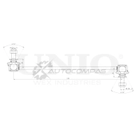Стойка стабилизатора передняя UNIO QRDP3 L 1441318454 SSP-50304 - Изображение 4