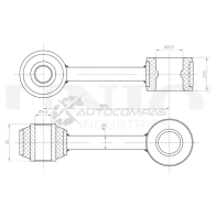 Стойка стабилизатора передняя UNIO 0 6YD3 SSP-50146 1441318494 - Изображение 4