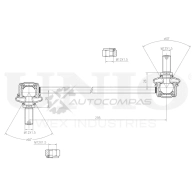 Стойка стабилизатора передняя UNIO SSP-50130 1441318508 9TN PRT - Изображение 4
