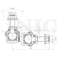 Стойка стабилизатора передняя UNIO 1441318520 O8126 L2 SSP-50255 - Изображение 4