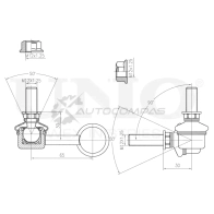 Стойка стабилизатора передняя левая UNIO SSP-50191 I02P 89 1441318551 - Изображение 3